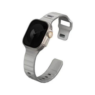 Uniq Stride Fkm Strap For Apple Watch 49/45/44Mm - Chalk Grey